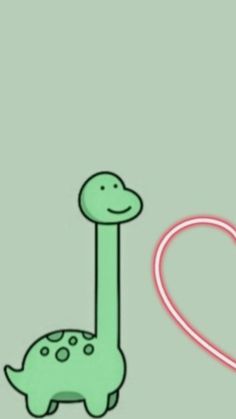 a green dinosaur with a heart on it's back and the words i love you