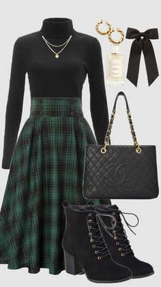 #churchfit #churchoutfit #modestfashion #modestoutfit #skirt #boots #falloutfit #ootd #fallfashion #fallaesthetic #christiangirl #outfit Cute Modest Outfits, Stylish Fall Outfits, Everyday Fashion Outfits, Neue Outfits, Modest Fashion Outfits, 가을 패션, Really Cute Outfits