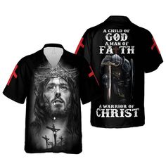 A Warrior Of Christ Religious Christian Knight A Child Of God. Designed with faith and love in mind, these designs feature vibrant tropical prints infused with Christian symbols and messages. Whether you're strolling along the beach or attending a summer gathering, our Christian Hawaiian Shirts allow you to showcase your faith in a stylish and unique way. A fusion of faith and fashion that is bound to captivate your senses. Immerse yourself in the vibrant colors and intricate designs inspired by Warrior Of Christ, Flamingo Shirt, A Child Of God, Summer Beach Dress, Christian Symbols, Child Of God, Hawaiian Shorts, Unique Shirt, Mens Hawaiian Shirts