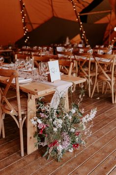 Soft pinks and white florals from Hannah at BRIDE AND BLOOM add a lovely natural and feminine feel tot hsi beautiful outdoor Teepee wedding at Elmbridge Farm.