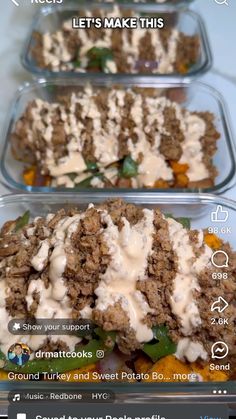 Ground Turkey And Sweet Potato, Diced Sweet Potatoes, Seasoned Ground Turkey, Turkey And Sweet Potato, Ground Turkey Meal Prep, Potato Bowls, Ground Turkey Recipes Healthy, Sweet Potato Bowls, 500 Calorie