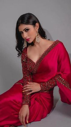 Sequence Saree, Mouni Roy, Indian Fashion Saree, Party Kleidung