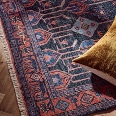 Persian-inspired rug has some of the densest hand-knotting we've ever done. The more knots, the more intricate the design and the stronger the weave. This traditional pattern in rich tones of blues, reds and pinks is made entirely by hand. Timeless rug can also stand up to high traffic. In other words, you'll have it for years. CB2 exclusive.How will it look in your room? 12andamp;quot;x12andamp;quot; rug samples are available in stores for a fee refundable upon return of the sample.  -Hand-knot Rug Samples, Colorado House, Brown Throw Pillows, Silk Throw Pillows, Area Rug Pad, Yellow Throw Pillows, Silk Fiber, Black Throw Pillows, Rug Buying Guide