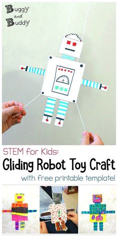 Robot Craft Preschool, Robot Preschool, Robot Template, Steam Robot, Space Activities For Preschoolers, Robot Activities, Engineer Birthday, Stem Activity For Kids