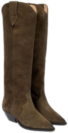 Suede Knee High Boots, Suede Boots Knee High, Brown Boots, Isabel Marant, High Boots, Knee High Boots, Knee High, Dust Bag, Heels