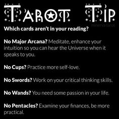 a poster with the words tarot written in white and black on it's side