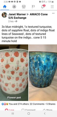 an image of two different vases on the same page