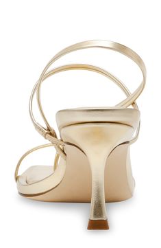 A squared toe modernizes the look of a party-ready sandal that encircles your foot in skimpy crisscrossing straps. 3" heel (size 8.5) Elasticized slingback strap Leather or synthetic upper/synthetic lining and sole Imported Evening Sandals With Crisscross Straps And Open Toe, Evening Open Toe Sandals With Crisscross Straps, Formal Sandals With Crisscross Straps And High Heel, Formal High Heel Sandals With Crisscross Straps, Formal Sandals With Crisscross Straps, Formal Strappy Sandals With Crisscross Straps, High Heel Sandals With Crisscross Straps For Evening, Evening Heels With Crisscross Ankle Straps, Ankle Strap Heels With Crisscross Straps For Parties