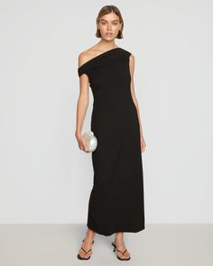 Our latest design-forward take on the essential maxi dress — Iryna features a flattering off-shoulder neckline that can be worn multiple ways. Cut from a soft-yet-substantial jersey, we love to wear this piece to make a chic statement for any upcoming events. See below for our general Size Guide and available measurements Made of 48% modal, 42% cotton, and 10% spandex Machine wash cold and lay flat to dry Off-shoulder Maxi Dress For Evening, Elegant Asymmetrical Off-shoulder Evening Dress, Elegant Asymmetrical Off Shoulder Dress For Evening, Elegant Asymmetrical Off Shoulder Evening Dress, Sleek Maxi Dress With Asymmetrical Neckline, Summer Maxi Dress With Asymmetrical Neckline For Dinner, Summer Dinner Maxi Dress With Asymmetrical Neckline, Sleek Maxi Dress With Asymmetrical Neckline For Formal Occasions, Chic One-shoulder Maxi Dress For Dinner