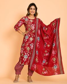 About: Introducing our sophisticated and elegant Magical Maroon Color Digital Printed Muslin Cotton Kurta & Afghani Pant with a Dupatta for Women. Made with high-quality materials, this set features a unique digital print that adds a touch of magic to your wardrobe. Perfect for any occasion, its comfortable fit and stylish design will make you stand out in the crowd. Upgrade your style game with this must-have set. Chest Size: Medium: 38 Inches Large: 40 Inches X-Large: 42 Inches XX-Large: 44 In Sequence Blouse, Indo Western Gown, Saree Petticoat, Full Sleeve Blouse, Saree Jewellery, Lehenga Skirt, Ready To Wear Saree, Half Sleeve Blouse, Lehenga Saree