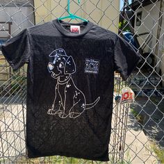 Tag Reads Size S (6/6x) Made In Usa 100% Polyester. No Stains No Holes. Lightweight/Sheer. Shirt Looks Bigger Than A Kids Size But Please Go By Measurements. Pit To Pit 16 1/2 Length 24 1/2. Disney 101 Dalmatians, Sheer Shirt, 101 Dalmatians, Vintage Disney, Dalmatian, Vintage Tops, Kids Shirts, Black Silver, Shirts Tops