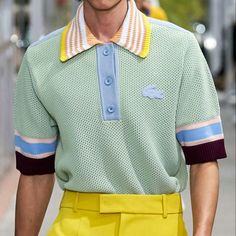 Tennis Fashion, Streetwear Men Outfits, Men Fashion Casual Outfits, Summer Outfits Men, Men's Knit, Sports Shirts, Shirt Designs, Knitwear, Fashion Inspo