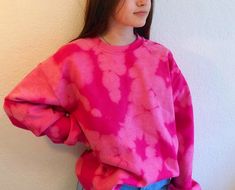 Pink bleach tie dyed crew neck sweatshirt/pullover. Super cute and super soft. Gildan brand. 50% cotton 50% polyester and fleece lined inside.  * Order yours today before we run out! Tie Dye Crew Neck Sweatshirt For Streetwear, Tie-dye Crew Neck Sweatshirt For Streetwear, Trendy Tie Dye Sweatshirt For Winter, Trendy Tie-dye Sweatshirt For Winter, Trendy Tie Dye Sweatshirt For Streetwear, Tie Dye Sweatshirt For Winter Loungewear, Casual Tie Dye Crew Neck Sweatshirt, Winter Tie Dye Sweatshirt For Loungewear, Winter Tie Dye Loungewear Sweatshirt