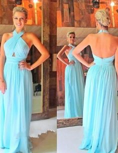 prom dress#prom dress cheap#long prom dress#halter chiffon prom dress#backless prom dress Summer Prom Dress, Backless Evening Gowns, Light Blue Prom Dress, Halter Bridesmaid Dress, Halter Prom Dresses, Simple Prom Dress, Best Prom Dresses, Cheap Evening Dresses, Dress Backless