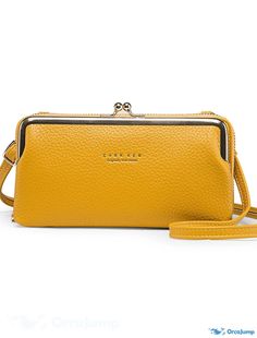 OrcaJump - Womens Fashion Shoulder Bag Crossbody Clutch Bag Crossbody Clutch, Clutch Bag, Shoe Bag, Shoulder Bag, Yellow