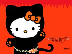 an image of a hello kitty halloween card