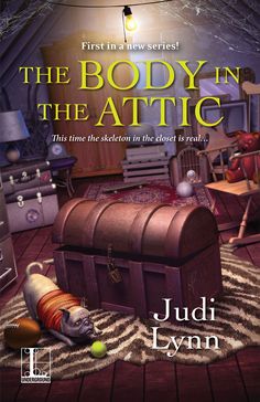 the body in the attic book cover with an open trunk sitting on top of a rug