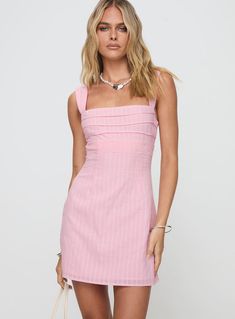 Anyone But You Mini Dress Pink Pink Clothes, Mini Dress Pink, Pink Formal Dresses, Corsets And Bustiers, Floral Blue Dress, Invisible Zip, Pink Maxi Dress, Pink Outfits, Curve Dresses