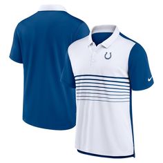 Give yourself a sleek look while showing off your Indianapolis Colts spirit in this Fashion polo from Nike. It features a classic design, vibrant colors and striking Indianapolis Colts graphics to add a touch of flair to your collection. Plus, the Dri-FIT technology wicks away moisture to keep you comfortable and dry all day long. White Team Spirit Polo Shirt, Team-colored Cotton Polo Shirt For Golf, Fitted Collared Top For Sports Events, Cotton Team Spirit Polo Shirt For Golf, Team Spirit Cotton Polo Shirt For Golf, Cotton Golf Polo Shirt, Cotton Polo Shirt For Golf, White Collared Top For Sports Events, Fitted Casual Polo Shirt For Sports Events