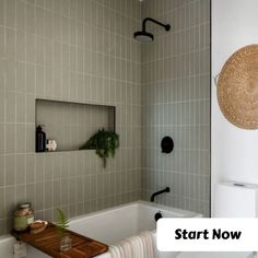 a bath room with a toilet a sink and a bath tub next to a mirror