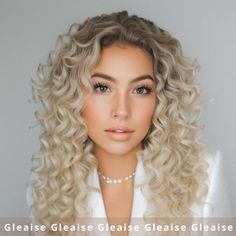 📣 Urgent Delivery Needed? Upgrade to Expedited Shipping in your Cart! 🚀  Introducing our latest wigs for women collection - the Synthetic Lace Front Water Wave Wig! This wig features a natural blonde color with an Ómbre Blonde effect that will give you a stunning, beachy waves style. The middle part and center part design of this lace front wig will enhance your natural look, while the long curly hair will give you the perfect length to wrap, style or braid. Made with heat-resistant fibers, this water wave wig can be styled with heat tools and flat wraps to create different looks for any occasion. Get ready to turn heads with this stunning and versatile lace front wig! -It is about 20 inches in length. Also, take into consideration that this layers/curly wig, can have places where the le Wig Curls, Lace Front Blonde, Natural Blonde Color, Curls Wig, Ombre Curly Hair, Water Wave Wig, Blond Ombre, Color Rubio, Natural Blonde