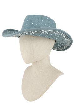 Step up your cowboy or cowgirl look with our Studded Rhinestone Cowboy Hat. Sparkling rhinestones adorn this classic hat, adding a touch of glam to any outfit. Be the talk of the town at your next rodeo or music festival. Show off your unique style and stand out from the rest! Black Jumpsuit Dress, Slingback Mules, Greek Pattern, Cowgirl Look, Classic Hats, Leather Slide Sandals, Crochet Tote Bag, Rhinestone Studs, Leather Slides