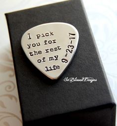 i pick you for the rest of my life guitar pick