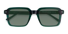 Crystal Dark Green square sunglasses available in variety of colors to match any outfit. These stylish full-rim, large sized acetate sunglasses include free single-vision prescription lenses, a case and a cleaning cloth. Green Rectangular Sunglasses With Tinted Lenses, Green Rectangular Tinted Sunglasses, Classic Green Sunglasses For Beach, Green Rectangular Sunglasses With Mirrored Lenses, Green Mirrored Sunglasses For Everyday, Green Sunglasses With Mirrored Lenses For Everyday, Everyday Green Sunglasses With Mirrored Lenses, Green Wayfarer Sunglasses For Summer, Casual Green Sunglasses For Everyday