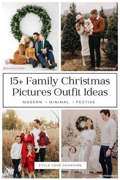 the cover of an article about family christmas pictures