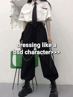 i ordered new clothes and ill have them soon they are giving major bsd vibes, ill definitely post my fits on here 😍😍 #whisper #bsd #darkacademia #grunge #outfits #style #clothes Bsd Style, Bsdcore Outfits, Sigma Inspired Outfit Bsd, Bsd Clothes, Bungou Stray Dogs Outfit Ideas, Bsd Outfit Ideas, Bsd Outfits, Themed Outfits, School Outfit