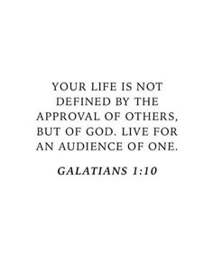 an image with the words galatians 1 10 in black and white on it