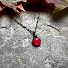 Valloween Jewelry Blood Red Gothic Necklace Dark Red Gothic - Etsy Adjustable Red Necklace For Halloween, Handmade Red Halloween Necklaces, Handmade Red Necklaces For Halloween, Witchy Style, Vampire Aesthetic, Dark Fairycore, Red Gothic, Gothic Romance, Witchy Fashion