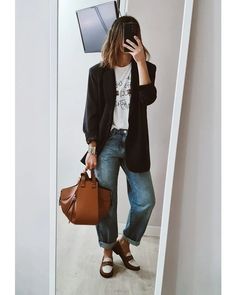 Blazer Outfits Casual, Simple Style Outfits, Timeless Outfits, Office Casual Outfit, Causal Outfits, Mama Style, Casual Chic Outfit, Weekend Wear