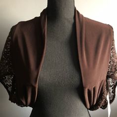 La Belle Women’s Bolero Shrug Jacket Brown With Little Bit Of Gold Size L Shrug Jacket, Bolero Shrug, Brown Color, Jackets For Women, Women Shopping, Gold, Clothes, Color, Art