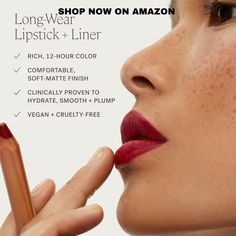 ILIA - Lip Sketch Hydrating Crayon | Non-Toxic, Cruelty-Free, Hyaluronic Acid, Hydrating + Long Lasting, Crease-Resistant, Demi-Matte (Rhyme)
Amazon Affiliate