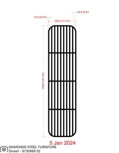 the diagram shows how to measure and install an iron grill for your kitchen or dining room