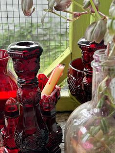 Cape Cod, Cape, Glass, Red