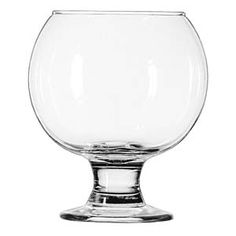 an empty glass on a white background