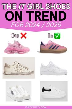 Step into the future of fashion with Women's Trendy Shoes Sneakers for 2024 and 2025. Discover the latest Fashion Trends and find out which Preppy Shoes are set to dominate the style scene. Our guide offers insight into the most stylish and versatile footwear options to keep you on-trend in the coming years. New Sneakers Aesthetic, Teen Girl Shoes 2024, Sneakers 2025 Trend, Trendy Products 2024, Women’s Trendy Sneakers 2024, Shoes Women 2024, Trend Sneakers 2024 Woman, Trending Tennis Shoes 2024, Trendy Sneakers For Women 2024