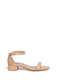 Click To Zoom Leather Sandals Women, Stuart Weitzman, Leather Sandals, Ankle Strap