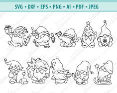 christmas gnomes svg files