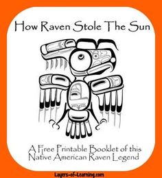 an eagle with the words how raven stole the sun