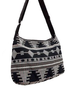 Cheap Bohemian Shoulder Bag For Travel, Luxury Black Bohemian Shoulder Bag, Luxury Bohemian Black Shoulder Bag, Black Boho Bag Walmart, Tie Dye Bags, Elephant Bag, Embroidered Shoulder Bag, Cotton Purse, Boho Handbags