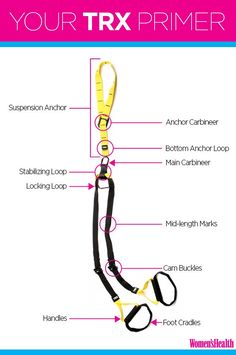 a diagram showing how to use the trx primer for lifting and pulling your dog's harness