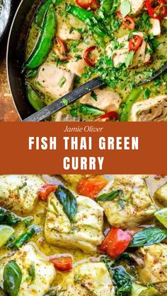 Jamie Oliver Fish Thai Green Curry Green Curry Fish Recipe, Fish Green Curry, Thai Green Curry Fish, Thai Fish Curry Recipe, Fish Curry Recipe Coconut, Thai Curry Fish, Curry Fish Recipes, Green Curry Fish, Thai Green Fish Curry