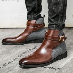 New Men Casual Leather Boots Black Men Shoes Luxury High Quality Ankle Boots Winter Sport Shoes for Wedding Dress Boots, Mens Ankle Boots, Winter Ankle Boots, Mens Leather Boots, Chelsea Boots Men, Pointed Toe Boots, High Heel Boots Ankle, Brown Ankle Boots, Motorcycle Boots