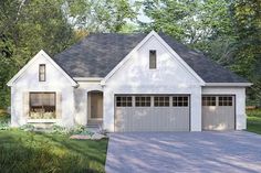 this is an artist's rendering of the cottage style home