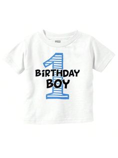 Happy Birthday Baby Boy Toddler Graphic Tee Shirt Cute Baby Boy First Birthday Boy 1st Year Party Celebration Casual Everyday Soft Cotton Printed Short Sleeve Crewneck Tshirt Baby Clothes Brisco Brands White   Short Sleeve  Geometric,Graphic,Letter,Striped,Slogan Tee Medium Stretch All Baby Boys Clothing, size features are:Bust: ,Length: ,Sleeve Length: Happy Birthday Baby Boy, Birthday Baby Boy, First Birthday Boy, Toddler Graphic Tee, Baby Boy First Birthday, Happy Birthday Baby, Boy Toddler, Crew Neck Tshirt, 1st Year