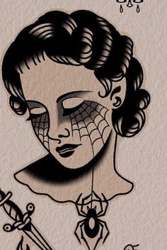 Traditional Tattoo Ditch, Black Ink Tattoos Traditional, Retro Vintage Tattoo, How To Draw New School Style, Celtic Traditional Tattoo, Trad Tattoo Hand, Traditional American Style Tattoo, American Traditional Tattoos Women Faces, Trad Black Tattoo