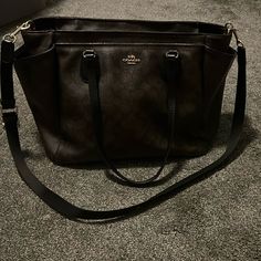 Lightly Used And In Great Shape! Smoke Free Home. Coach Diaper Bag, Bags Coach, Baby Bag, Coach Bags, Diaper Bag, Black Color, Black And Brown, Bag Lady, Women Shopping